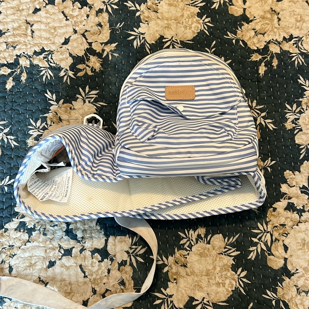 Tushbaby Lite Seersucker EUC Hip Carrier